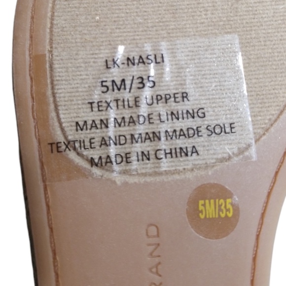 Lucky Brand Black Nasli Espadrille Wedge Slingback Sandal Size 5M NEW - Picture 10 of 11